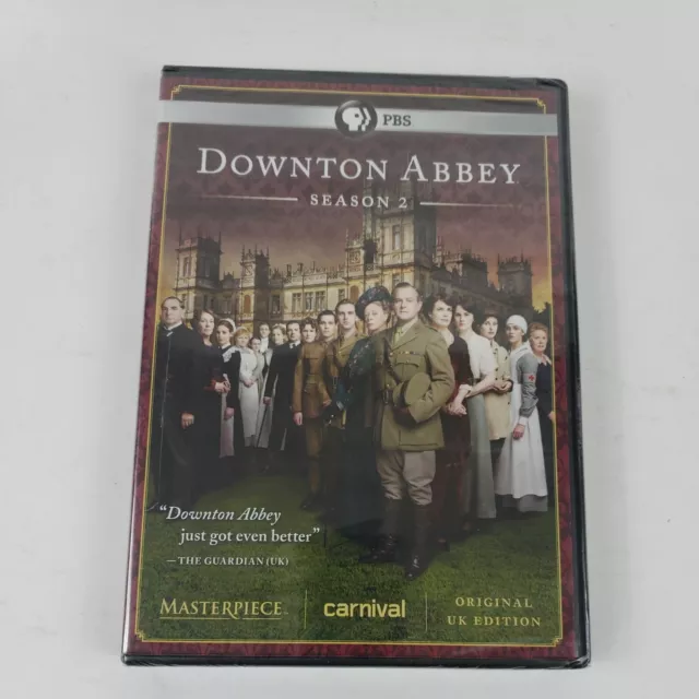 Masterpiece Classic: Downton Abbey: Season 2 (Dvd, 2012, 3-Disc Set) New Sealed
