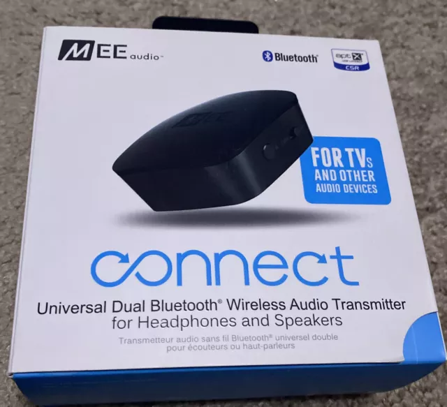 MEE Audio Connect Universal Dual-Headphone Bluetooth Wireless Audio Transmitter