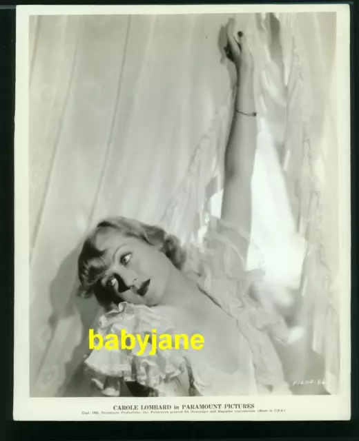 Carole Lombard Vintage 8X10 Photo 1934 Pre-Code Paramount Pictures