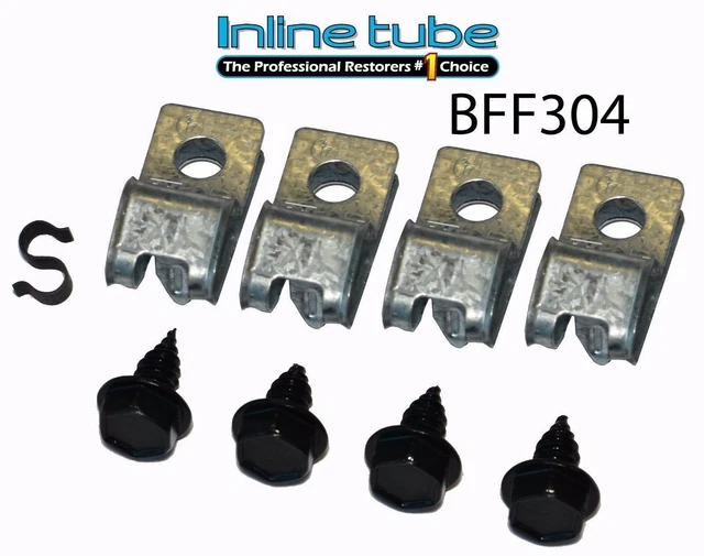 70 Buick Full Size 3/8 Fuel Line W/ Return Tube Clips Clamp Bracket Set Bff304
