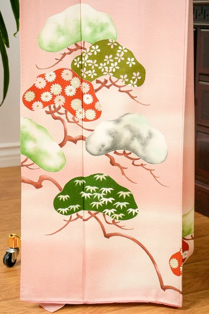 Dear Vanilla Japanese Silk Kimono Women's Robe Gown Authentic Japan Vintage Mint 8