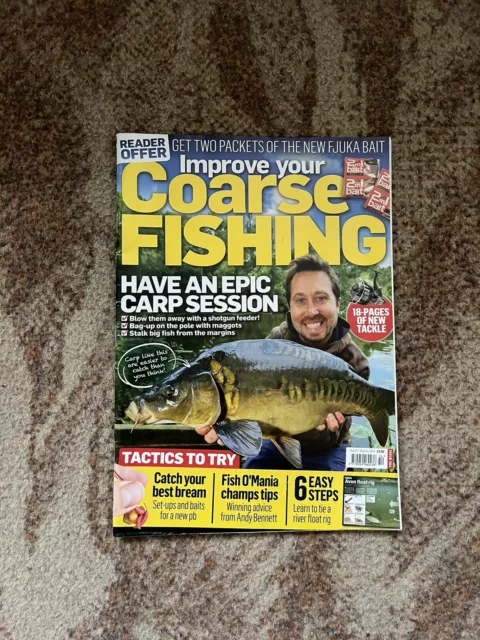 Improve your COARSE FISHING MAGAZINE Issue 354 August 27 - September 24 2019 VGC