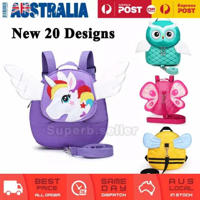 Cartoon Animal Safety Harness With Strap Children Kids Toddler Baby Bag Backpack