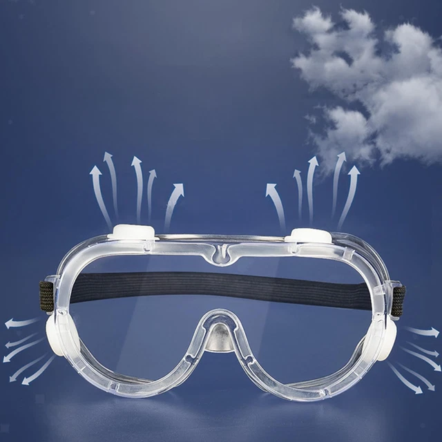 Safety Goggles Glasses Airy Universal Soft&Durable for Men White Frame
