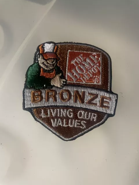 Home Depot Homer Award Apron Badge Patch Bronze