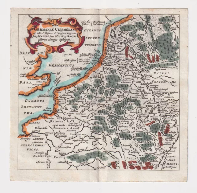 Philippus Cluverius (1580-1622), Mappa della Germania,  1686