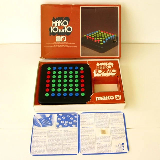 Jeu De Société Ancien Mako Les Fous Du Volant - Années 70 - Occasion Complet - Stratégie