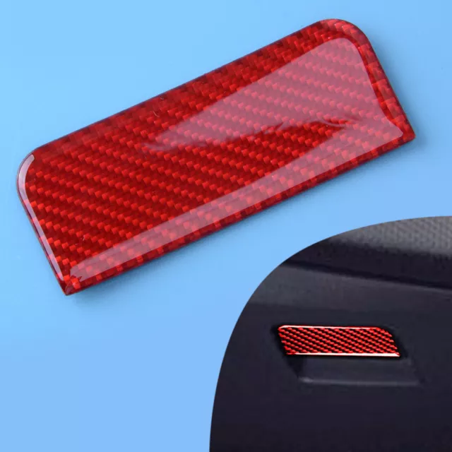 Carbon Fiber Copilot Storage Box Handle Cover Fit For Mitsubishi Lancer 08-2015