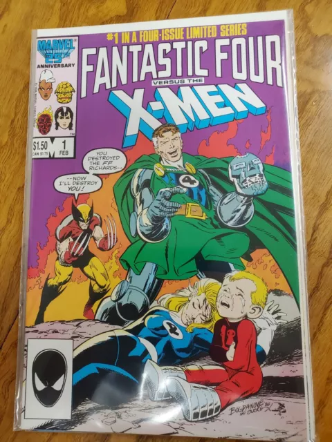 Fantastic Four vs X-Men mini-series 1-4 Marvel Comics Chris Claremont