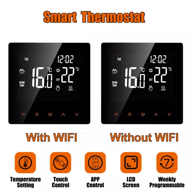 16A Smart Thermostat Wireless Electric Floor Heating Central Control LCD Digital