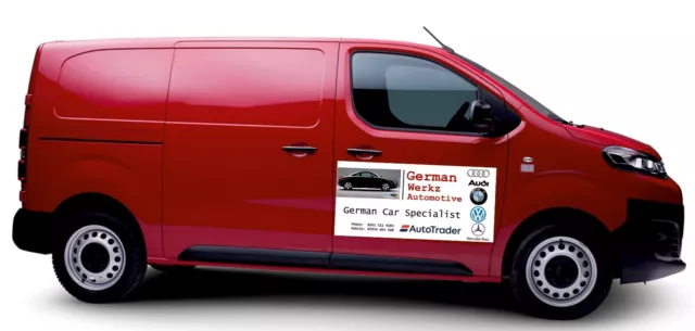 2 X Magnetic Signs Car Van Personalised Hd Print Free Design Laminated