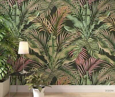 3D Leaves Seamless Wallpaper Wall Mural Removable Self-adhesive Sticker6871