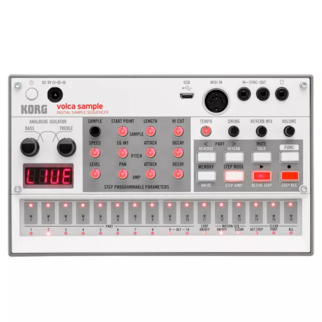 Korg Volca Sample 2nd Gen Digital Sample Player & Sequencer