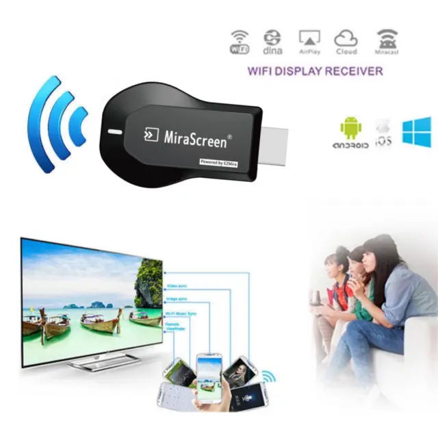 Wireless Screen Mirror HDMI Dongle Adapter for IPhone IOS Android Phone To TV