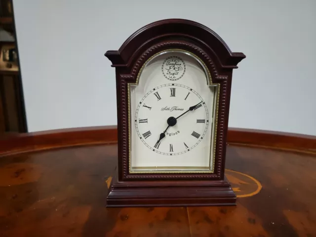 Seth Thomas England Quartz Mantle Clock Tempus Carriage Clock works old clock