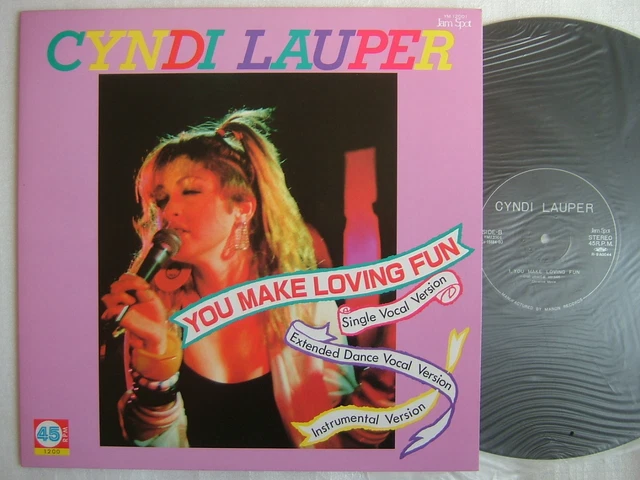シンディ・ローパー　You Make Loving Fun 12”レコード Cyndi Lauper You Make Loving Fun Japan Vinyl 12