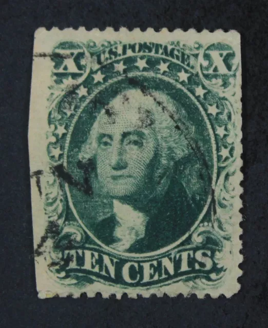 CKStamps: US Stamps Collection Scott#35 10c Washington Used Perfs Trimmed