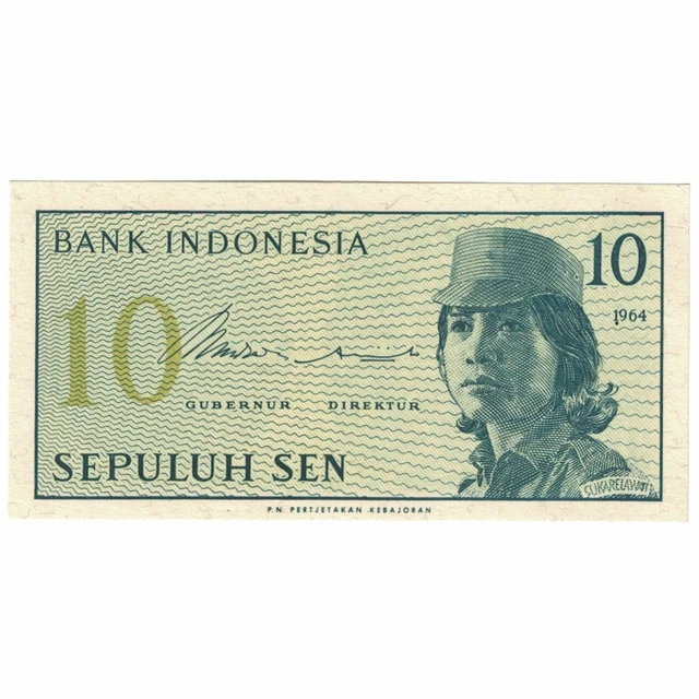 [#190840] Banknote, Indonesia, 10 Sen, 1964, KM:92s, UNC(65-70)