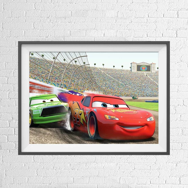 DISNEY CARS LIGHTNING MCQUEEN ANIMATION POSTER PICTURE PRINT Sizes A5 ...