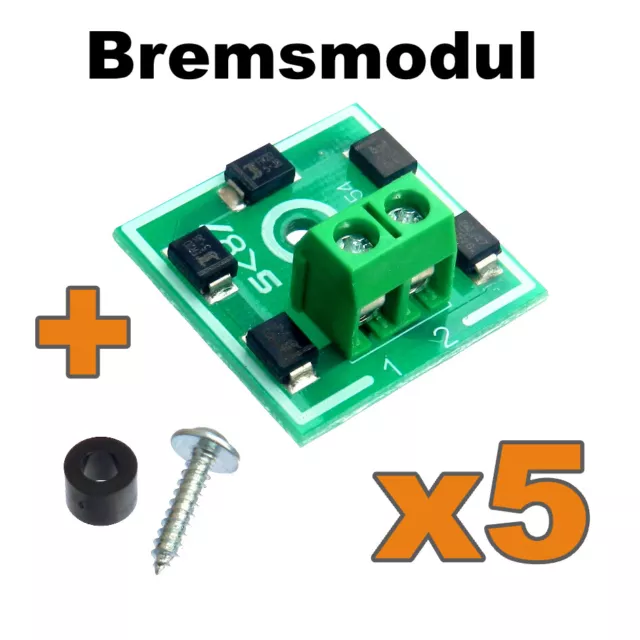 5 Stück   ABC-Bremsmodul Neuware  (Äquivalent BM1 Lenz) 2