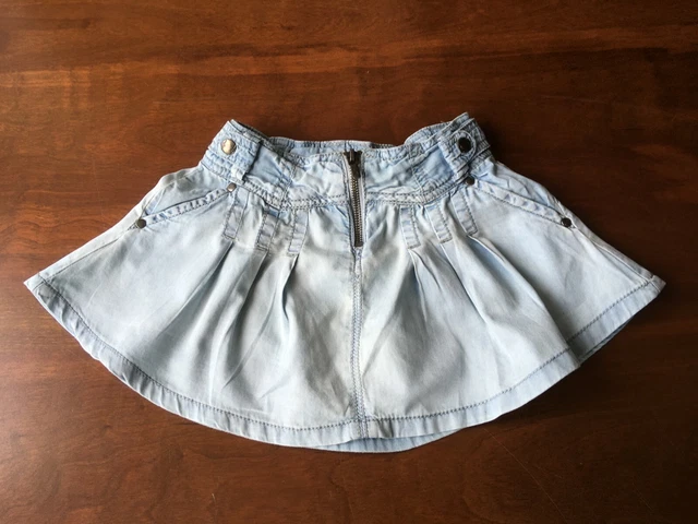 Jupe Velours Côtelé Rouge Okaidi Pour Fille 12 Ans - Avec Ceinture, état Comme Neuf