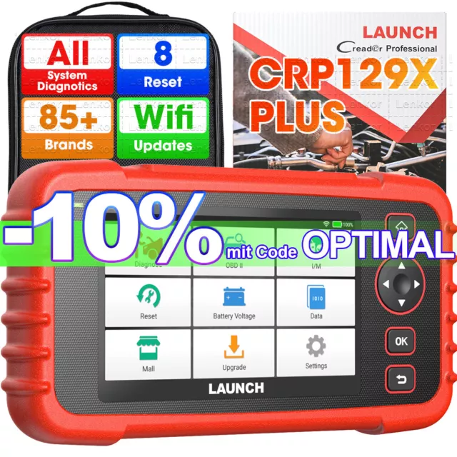 2024 Launch CRP129X Plus CRP129E PLUS PROFI OBD2 Diagnosegerät ALLE Steuergerät