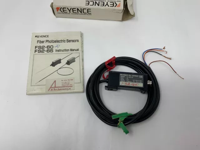 Keyence FS2-60 Photoelectric Fiber Optic Sensor Amplifier