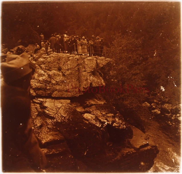 FRANCE Montagne c1930 Photo Plaque de verre Stereo Vintage P29L5n10