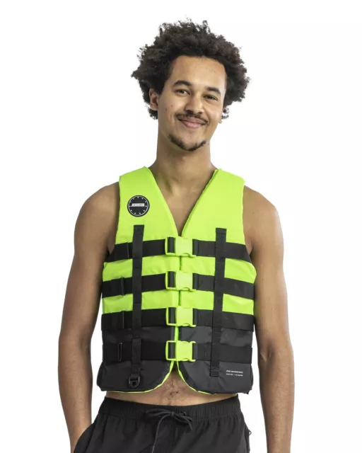 Jobe 4 Buckle Vie Gilet Lime de Sauvetage Wakeboard Ski Nautique Néoprène Unis