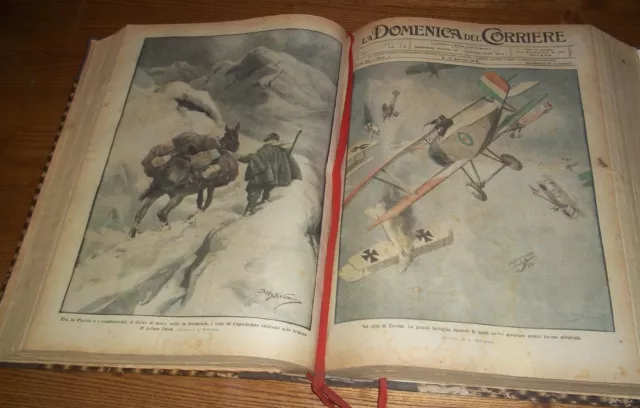 La Domenica Del Corriere  annate 1917/1918 complete rilegate 3