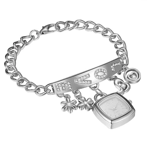 Montre Bracelet Femme HUMA Suisse Vintage - Acier Antichoc, Cadran Argenté, Occasion