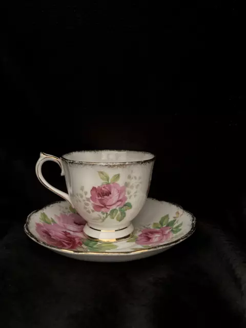 Vintage Royal Albert American Beauty Rose Teacup and Saucer set