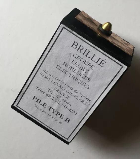 Batterie Adapter Brillié Uhr, Pile Brillié Type B, pendule electrique