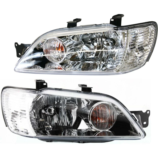 2002-2003 MITSUBISHI LANCER ES OZ Rally Black Projector Head Lights DEPO  $189.95 PicClick