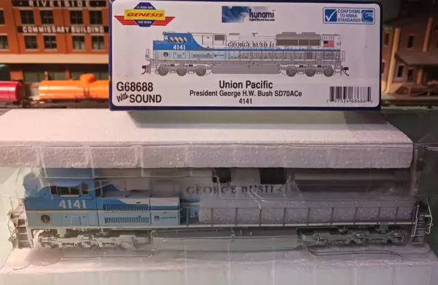 Ho Athearn Genesis G41410 Sd70Ace Union Pacific Up 4141 George Bush Dcc Sound
