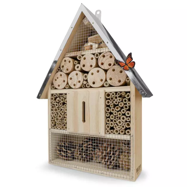 Weatherproof Insect Hotel - Durable Bug House, Bee Home Box