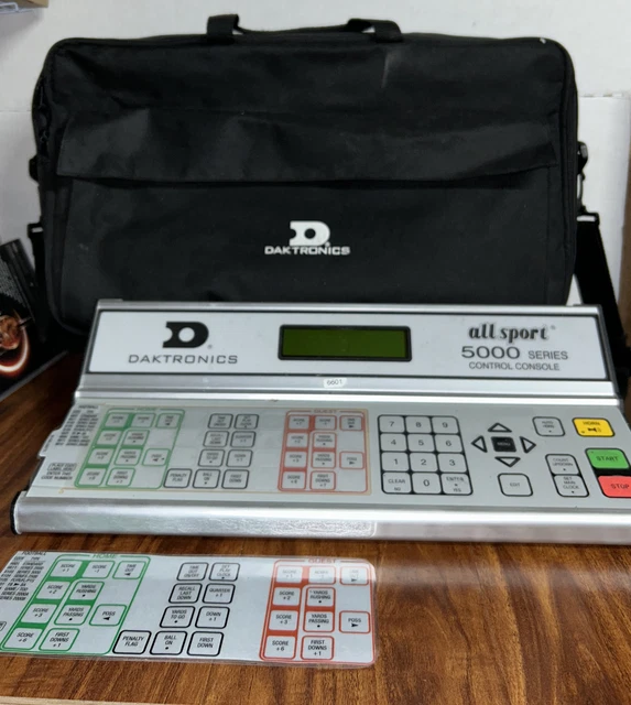 Daktronics All Sport 5000 Series Control Console With Inserts See Description