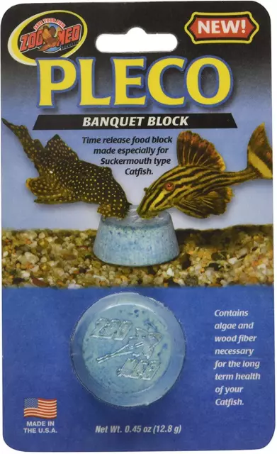 (paquete de 6) Alimentador de banquete Pleco Zoo Med Labs bloque de alimentos para bagre boca de chupa