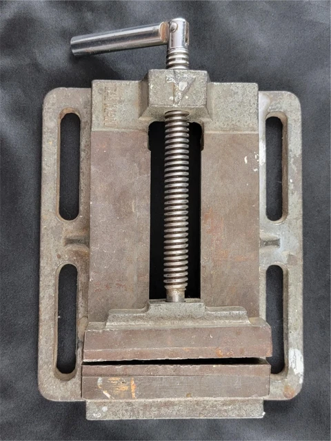 Vintage Vise Taiwan Heavy Duty Drill Press Machinist Tool Bench Mountable