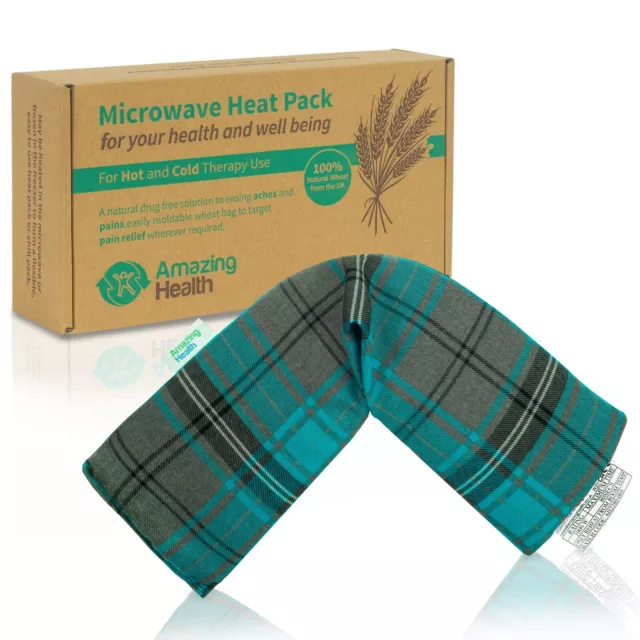 Amazing Health Microwave Lavender Wheat Bag 46cm Pain Relief Heat Pack Turquoise