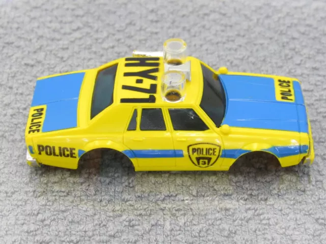 Aurora Afx Hy-71 Yellow Police Body Nice & Clean Freshly Detailed Has Radar Gun