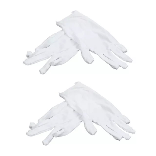 2X White Baumwollhandschuhe Antistatische Handschuhe Schutzhandschuhe FÜR H5655