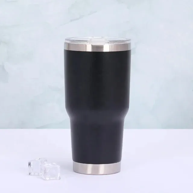 30 Oz Stainless Steel Insulated Tumbler Travel Mug For Hot Cold Coffee With Lid