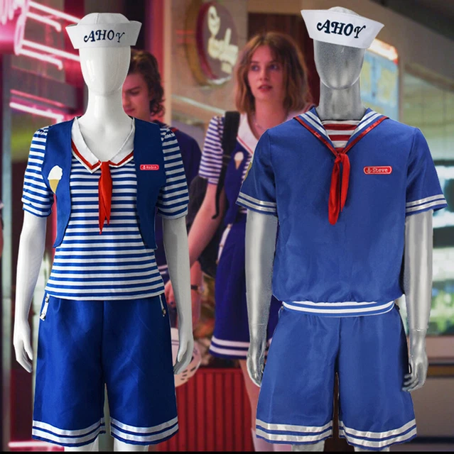 STRANGER THINGS SEASON 3 Robin Scoops Ahoy Uniform Costume for