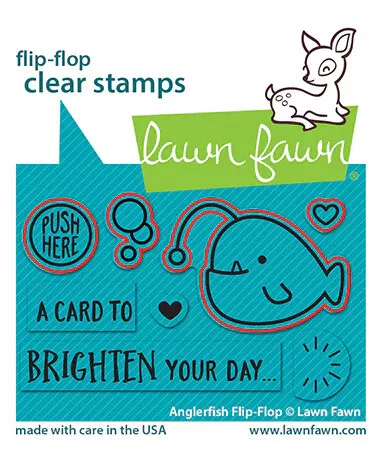 Lawn Fawn - Anglerfish Flip-Flop Stamp and Die Bundle