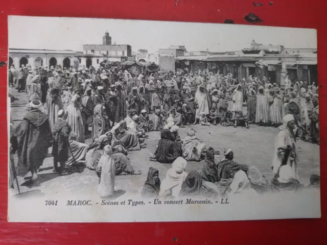 Cpa Ancienne Carte Postal Maroc 1900 Scenes Types Un Concert Marocain