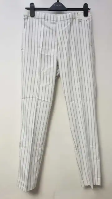 Uniqlo Smart Style Ankle Length Trousers White UK Medium W28-29 LN002 OO 15