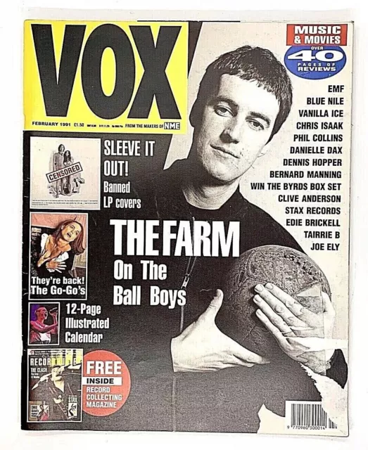 VOX Music Magazine - Feb 1991 - The Farm EMF + Calendar & Record Collector 1990s