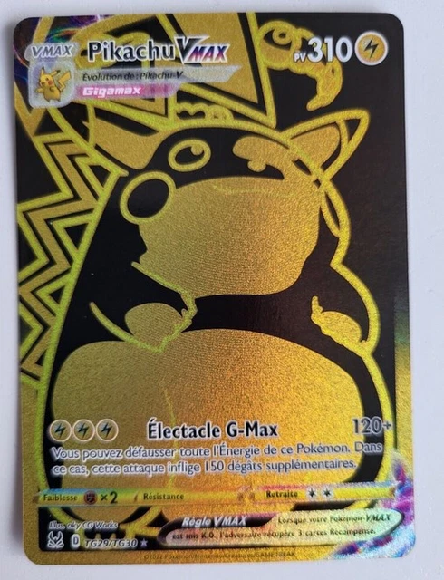 Carte Pokémon - Pikachu VMAX Gold TG29/TG30 - Origine Perdue EB11 - Neuf - FR