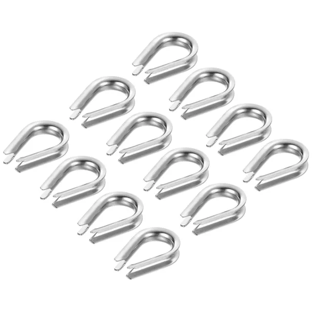 M4 Stainless Steel Thimble, 50 Pack Wire Rope Thimbles for 5/32" Wire Rope